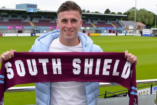 Coleby Shepherd has become South Shields first summer signing (photo Kevin Wilson)